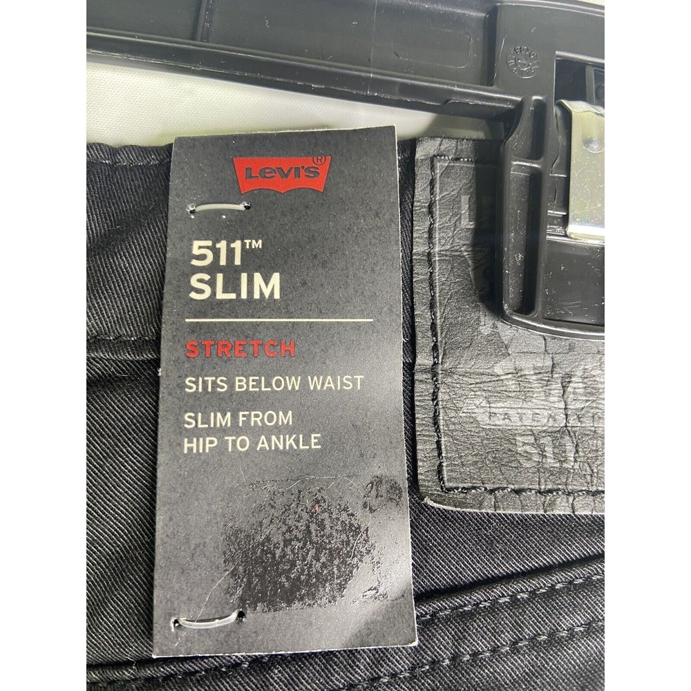 Levi's 511 Slim Scotchlite 3M Reflective Stripe Jeans 191110124 Mens Size 29x32 - Picture 6 of 11